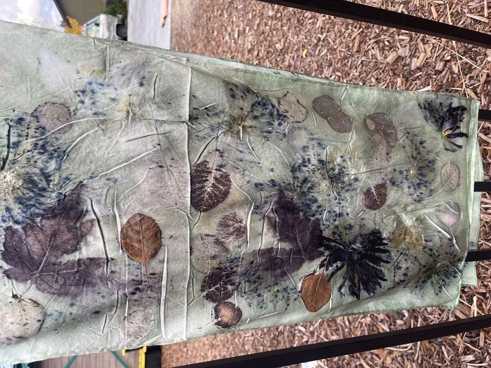 Botanical Dyeing on Silk with Timberline Flower Farm