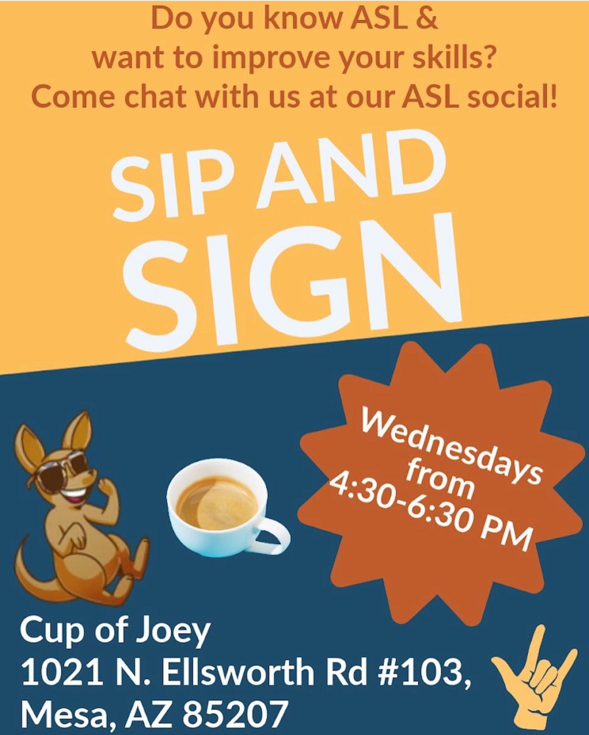 ASL Sip & Sign Social 