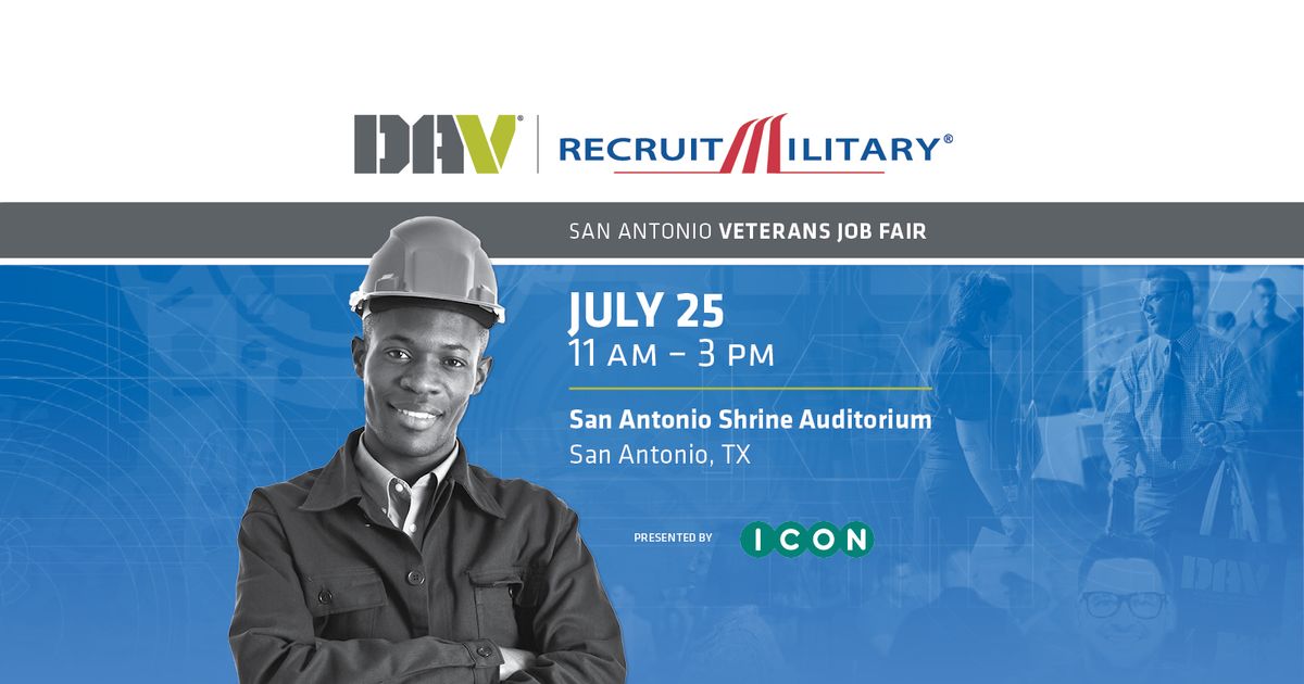 DAV | RecruitMilitary San Antonio Veterans Job Fair