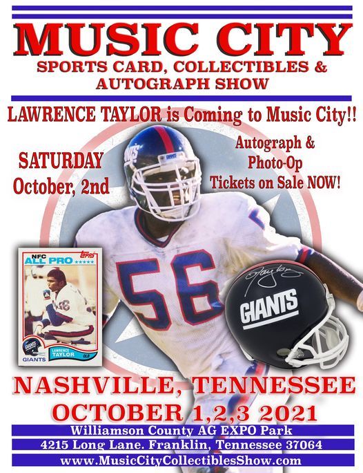 Lawrence Taylor Meet & Greet Autograph Signing at Music City 2021