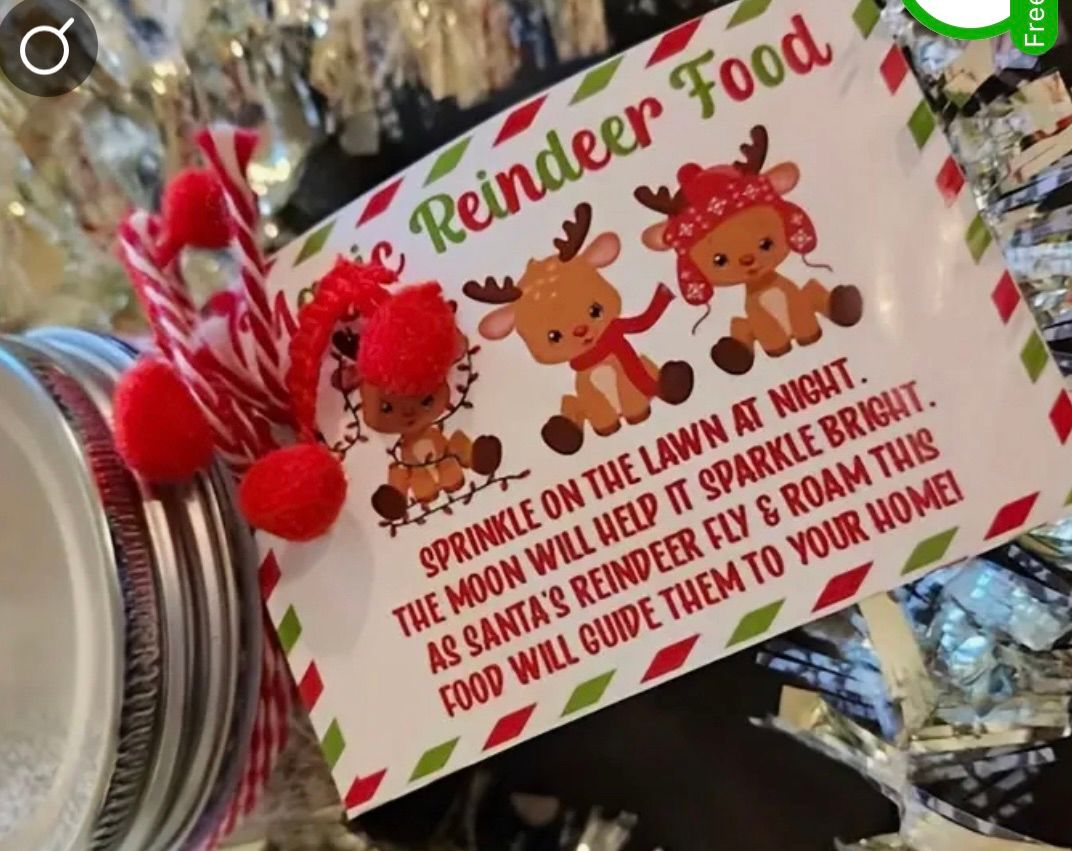 Reindeer Food Craft for kids 