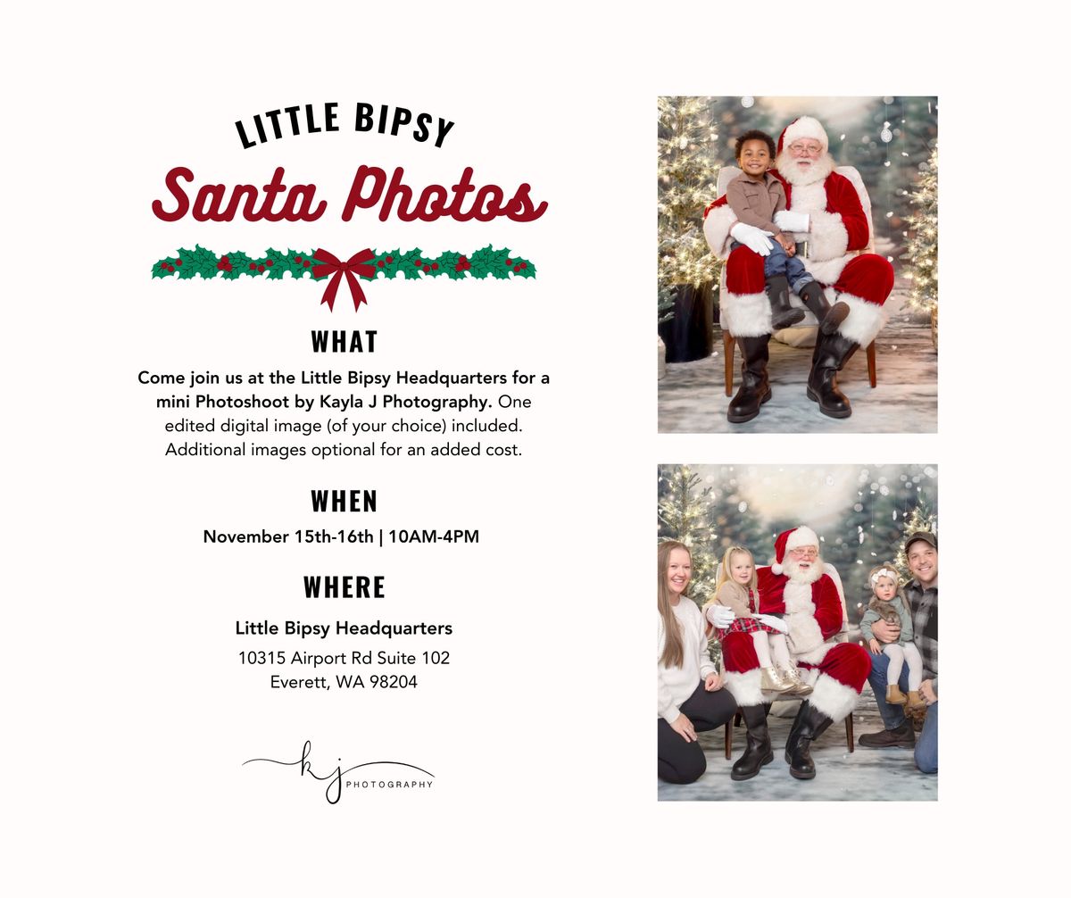 Little Bipsy Santa Photos @ HQ