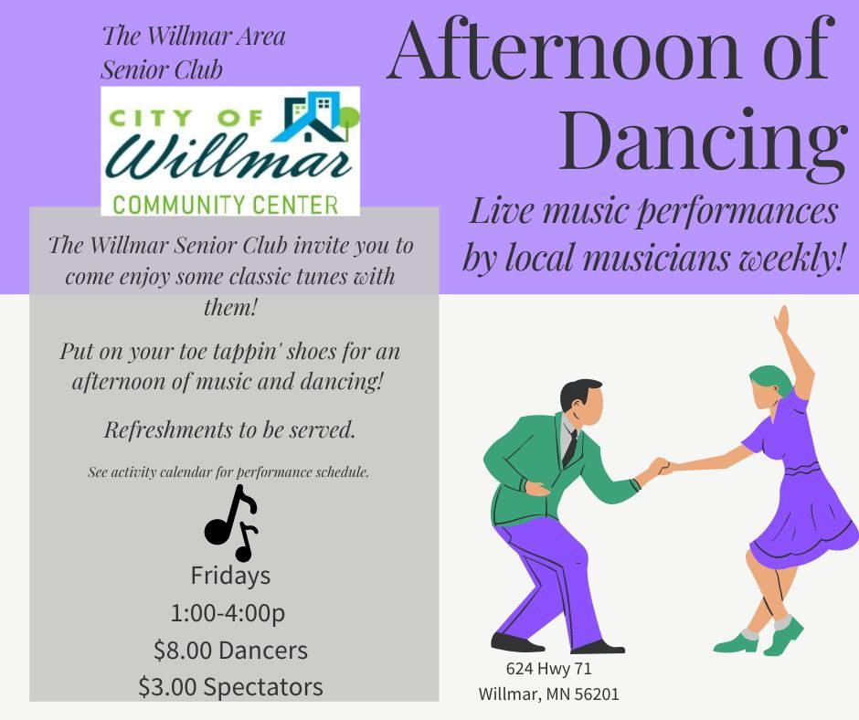 Afternoon of Dancing with the Willmar Area Senior Club