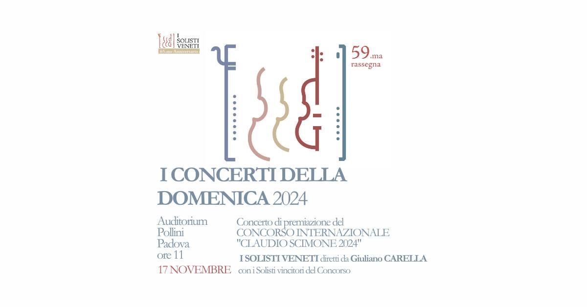 Concerto di premiazione del CONCORSO INTERNAZIONALE  \u201cCLAUDIO SCIMONE 2024\u201d