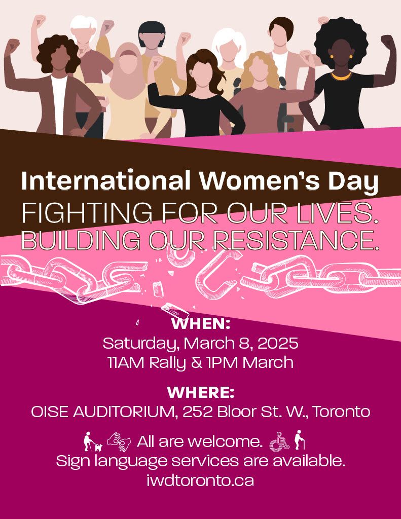 International Women's Day Toronto 2025 Rally & March