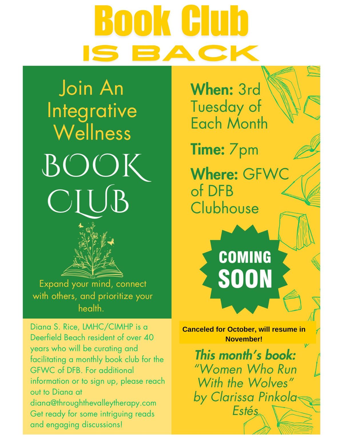 Integrative Wellness Book Club - September