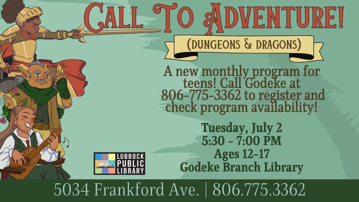Dungeons & Dragons at Godeke Branch Library