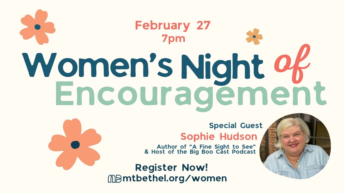 Women\u2019s Night of Encouragement feat. Sophie Hudson