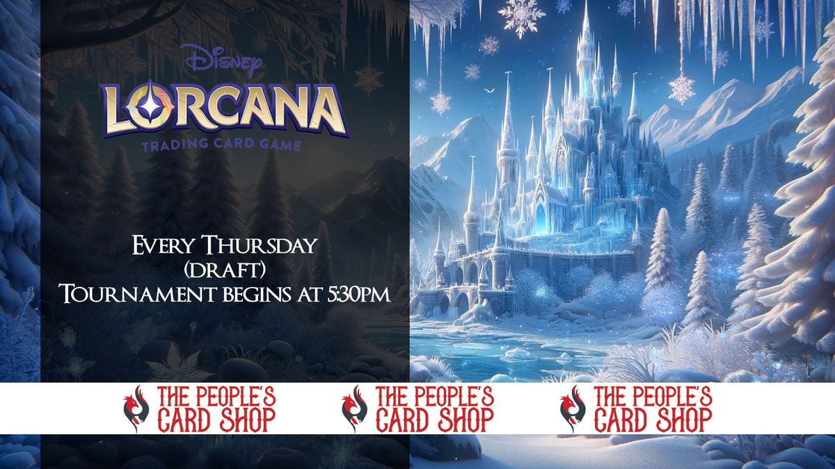 Thursday Disney Lorcana Tournament at The People\u2019s Card Shop