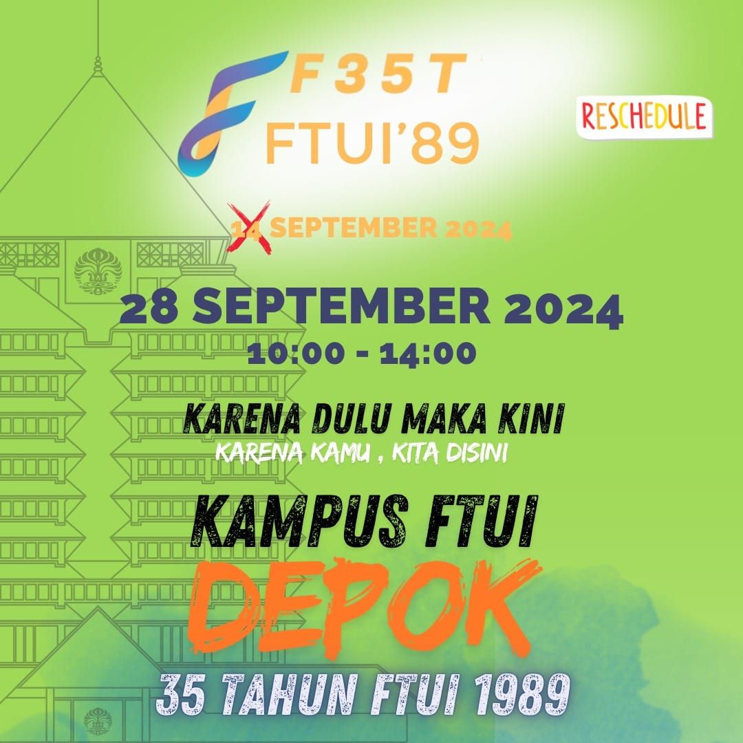 Reuni 35 Tahun FTUI '89