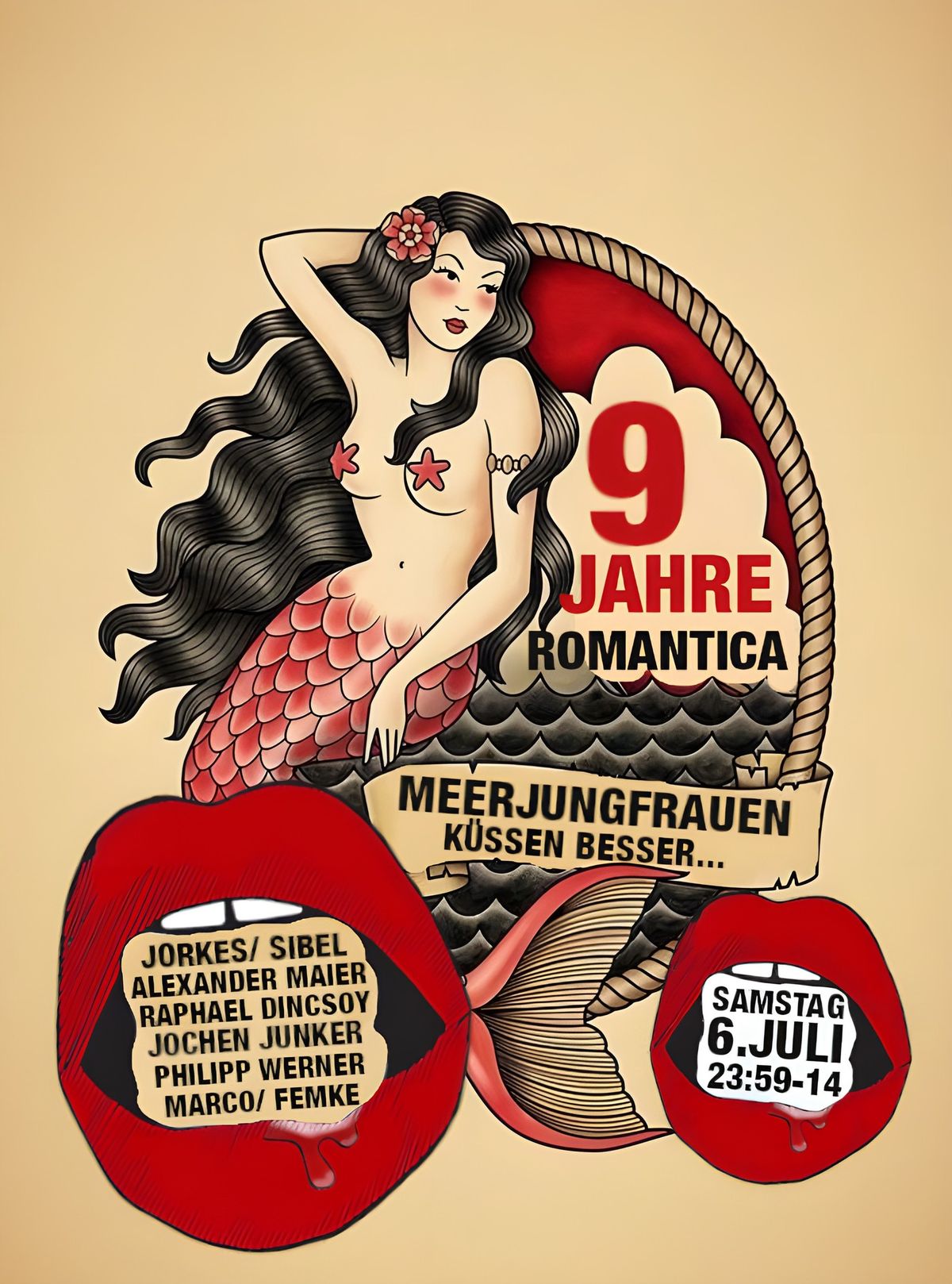 9 JAHRE ROMANTICA - "Meerjungfrauen k\u00fcssen besser..." bis 14 Uhr!!