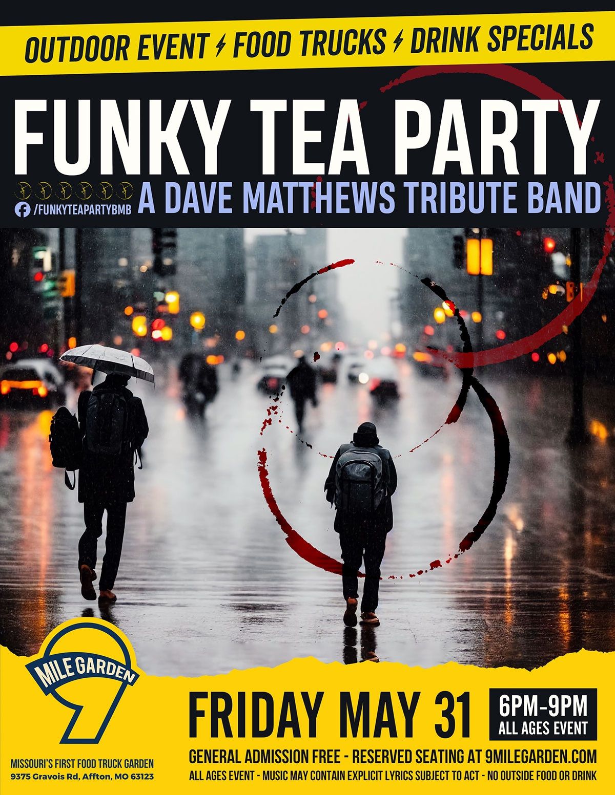 9 Mile Garden hosts a DMB evening with Funky Tea Party