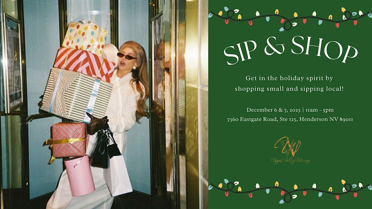 Sip & Shop - Holiday Market at Vegas Valley Winery