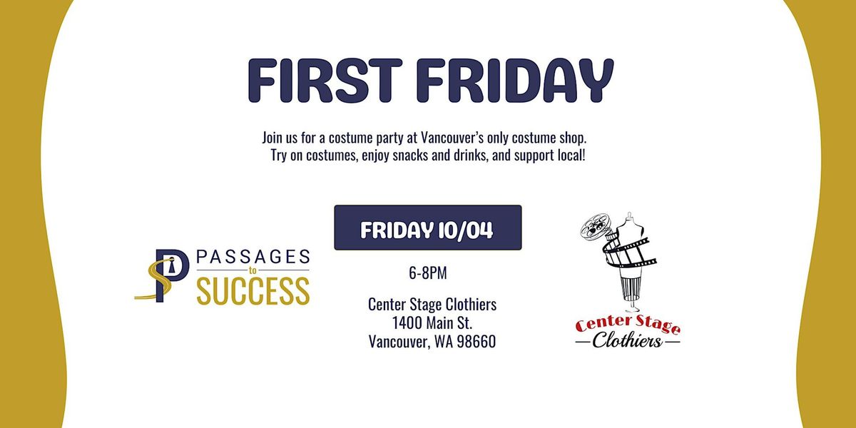 First Friday Costume Party!