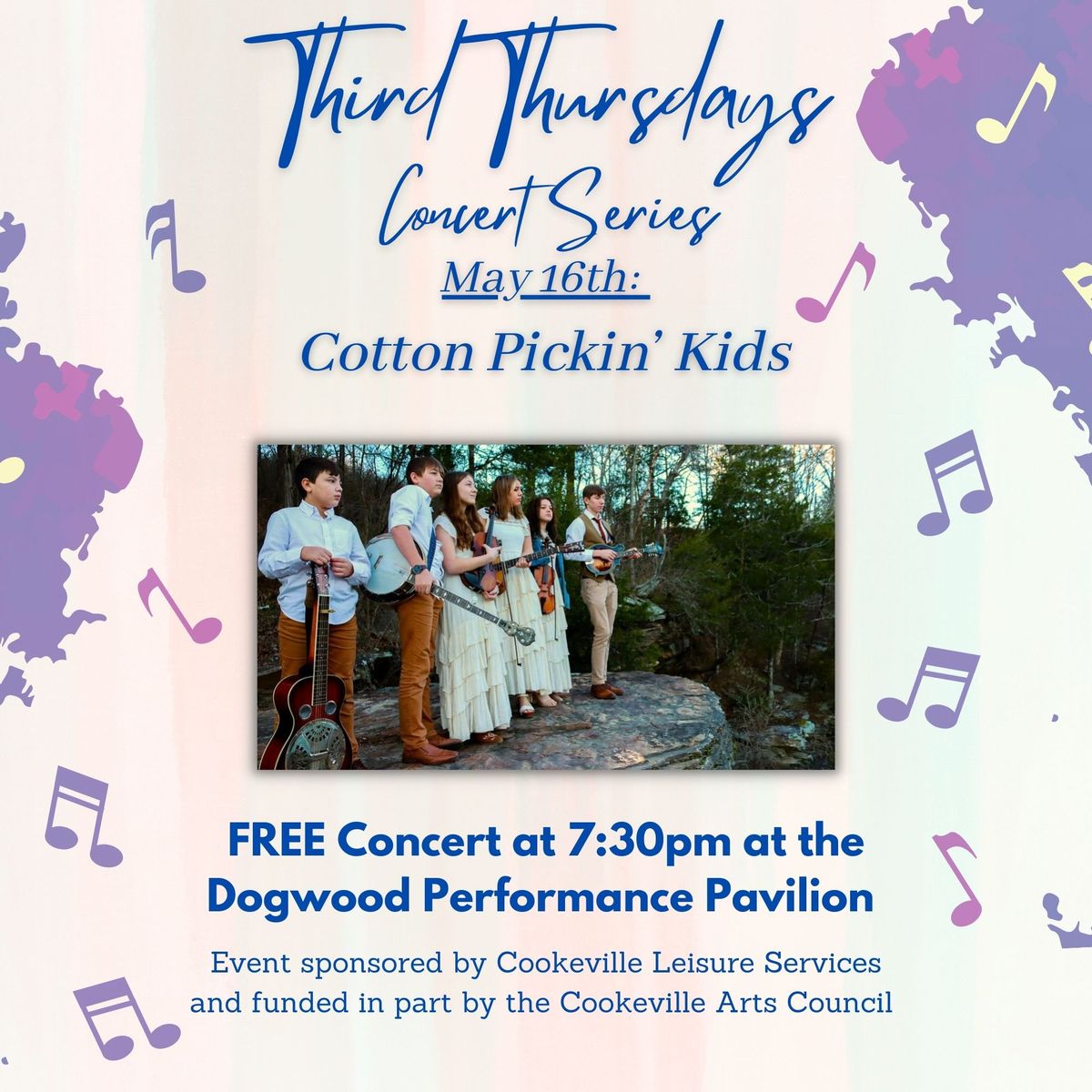 Third Thursdays in the Park Concert Series: Cotton Pickin' Kids