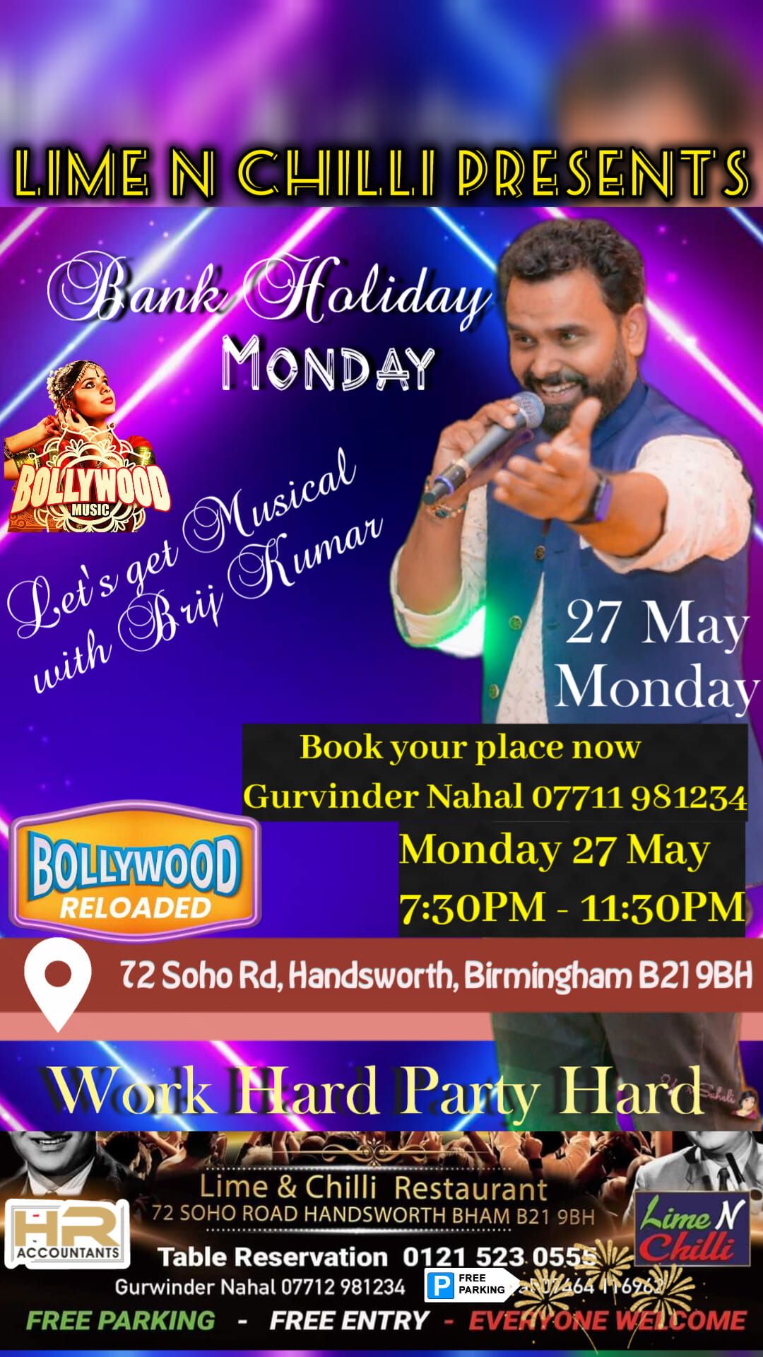 Bollywood n Bank Holiday Monday 