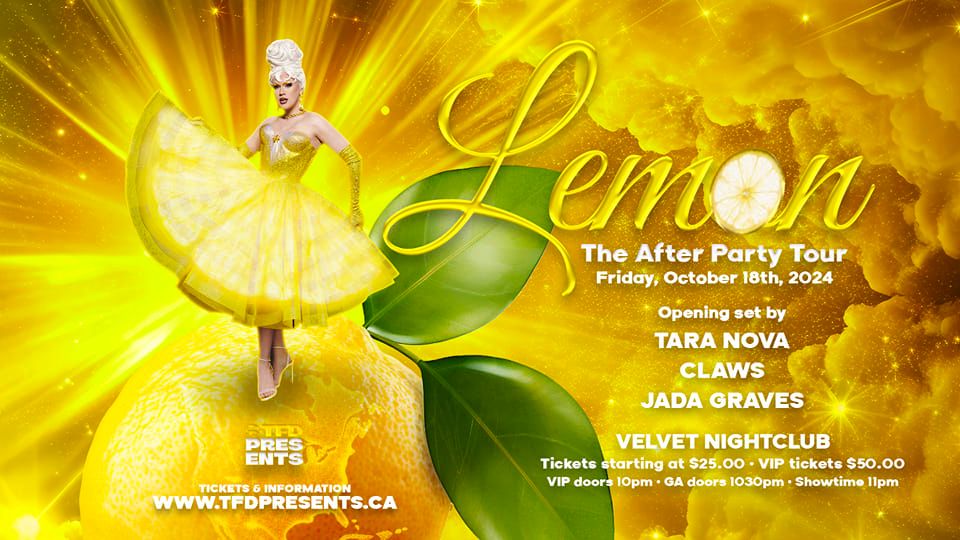 The After Party Tour starring LEMON at Velvet Friday Oct 18th