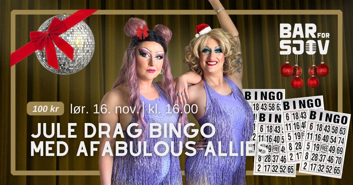 Jule Drag Bingo med Afabulous Allies