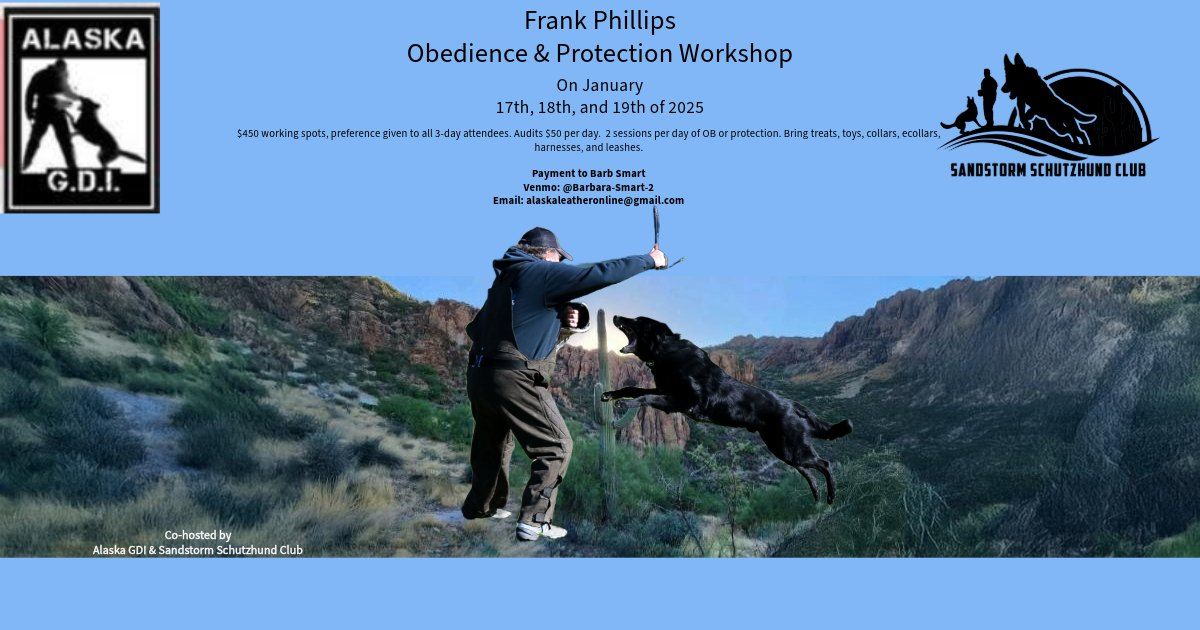 Frank Phillips Obedience & Protection Workshop