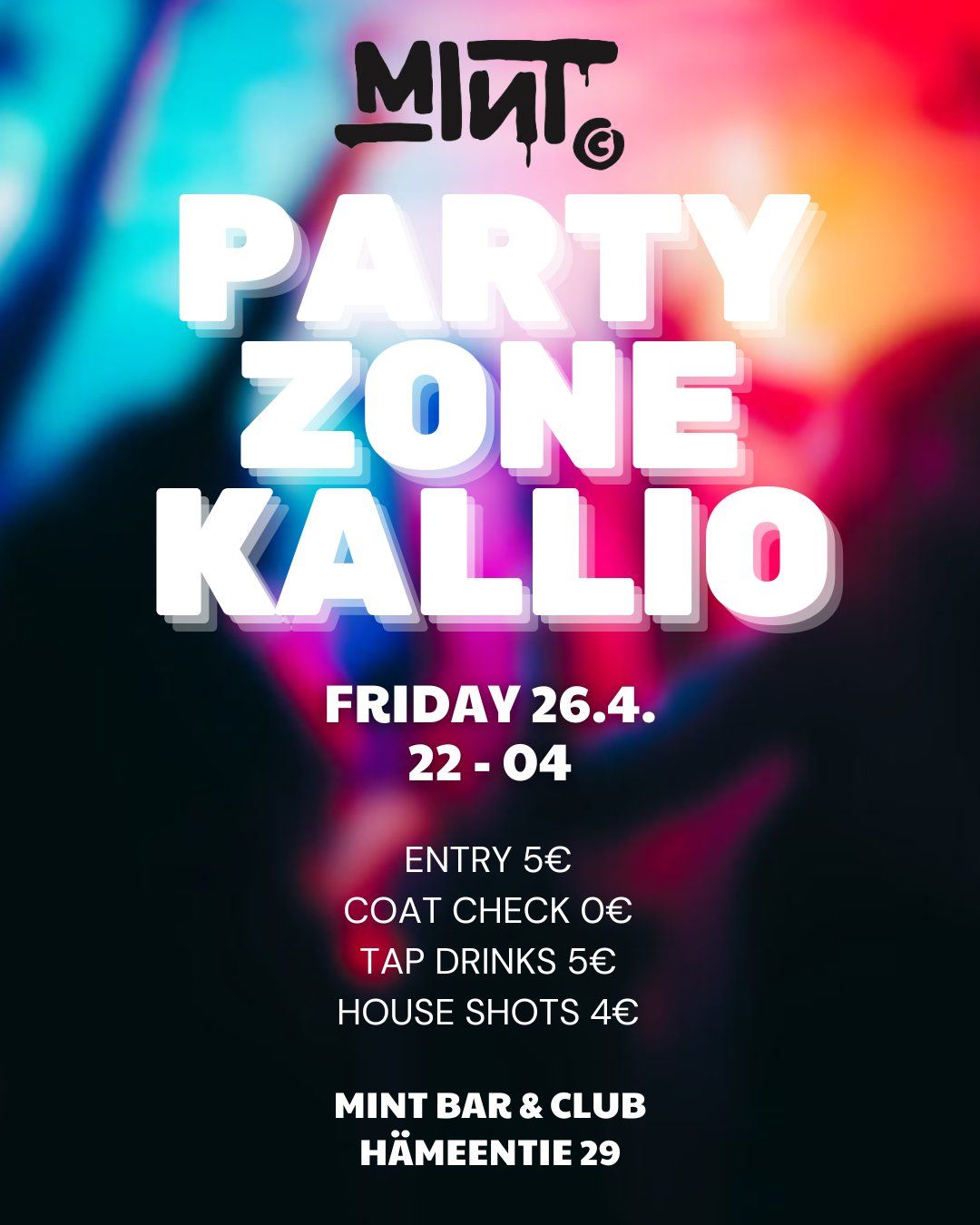 Party Zone Kallio - Mint Bar & Club 10.5.