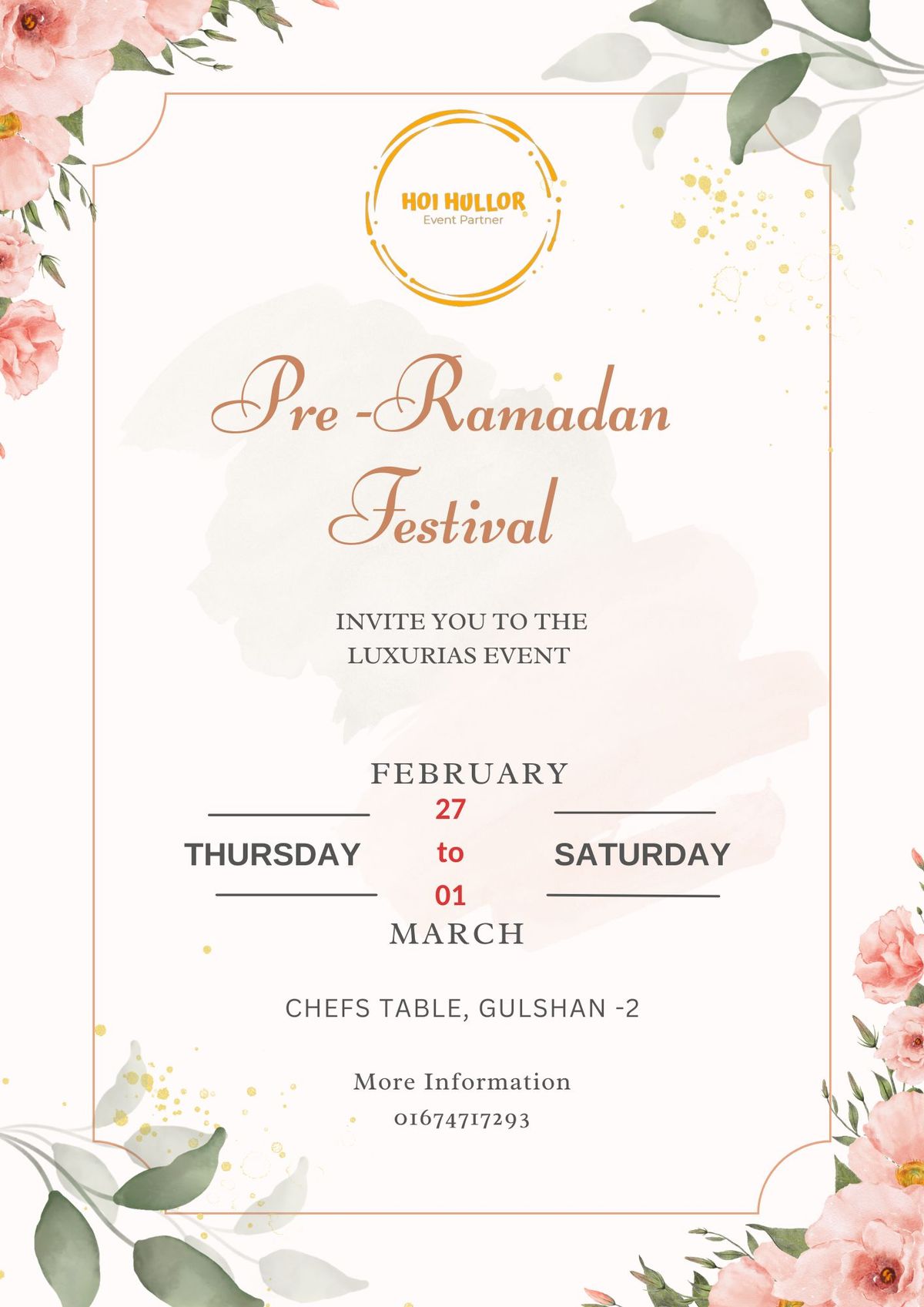 Pre-Ramadan Festival