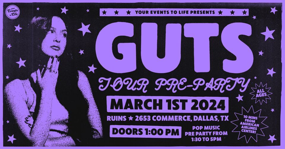 GUTS Tour Pre-Party