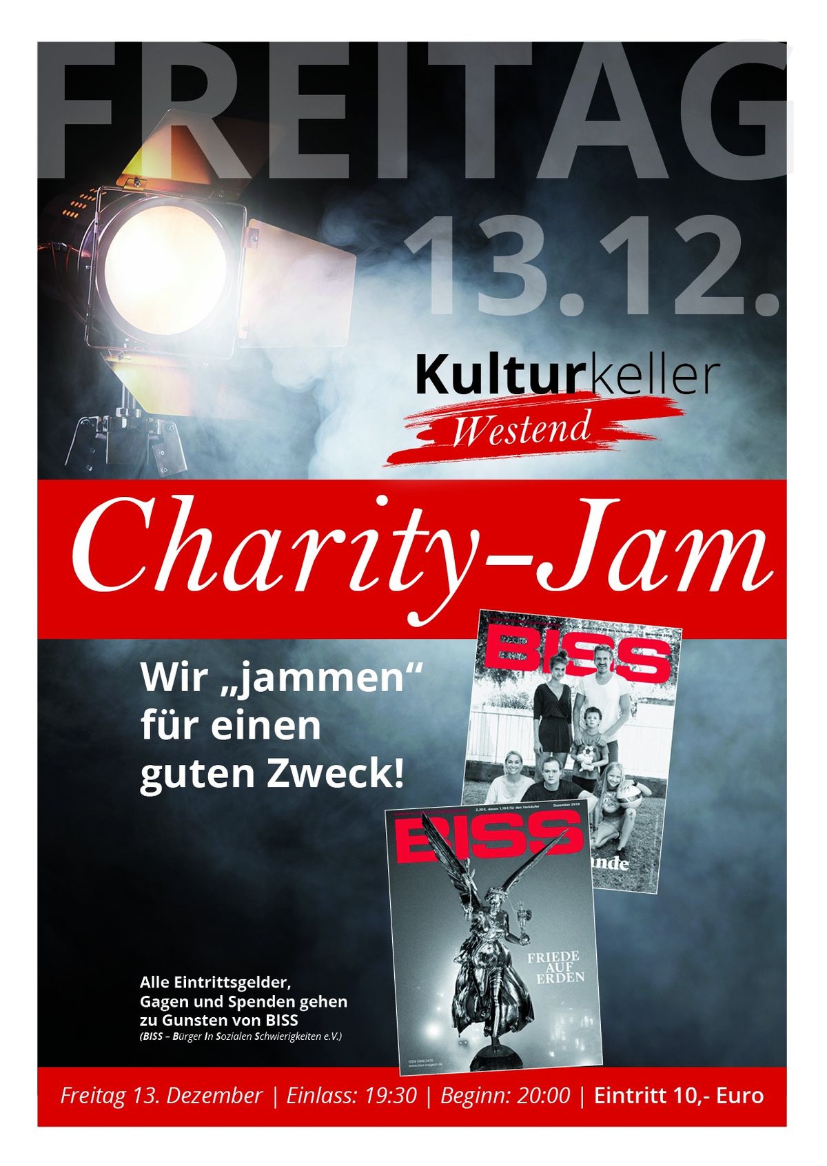 Charity-Jam f\u00fcr BISS (Start bereits 20h)