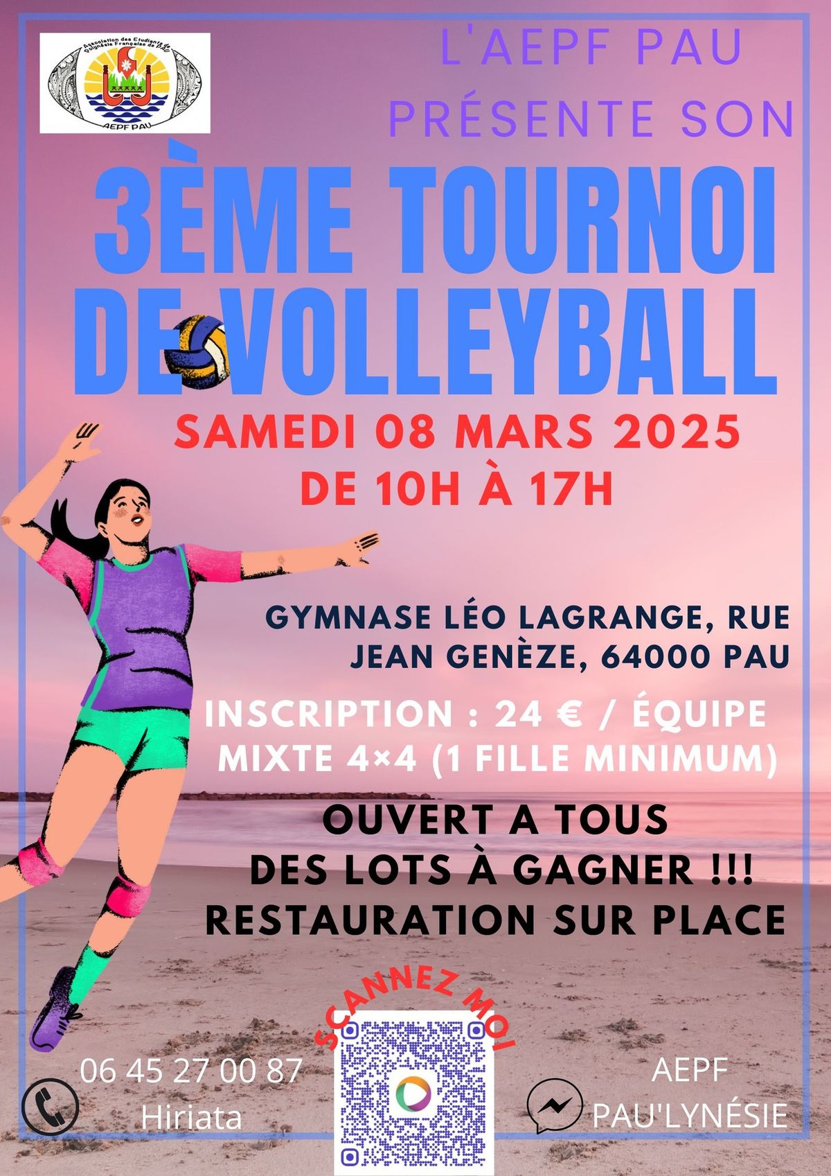 3\u00e8me TOURNOI VOLLEY-BALL PAU\u2019LYN\u00c9SIEN 