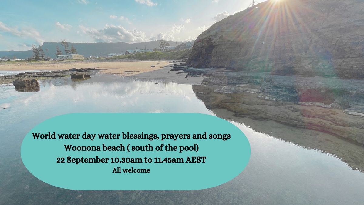 World water blessing ceremony Woonona Beach 