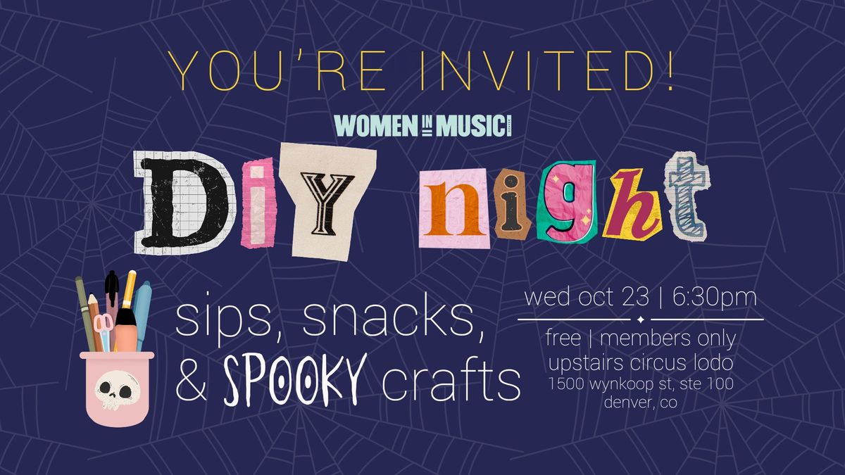 DIY Night: Sips, Snacks, and Spooky Crafts