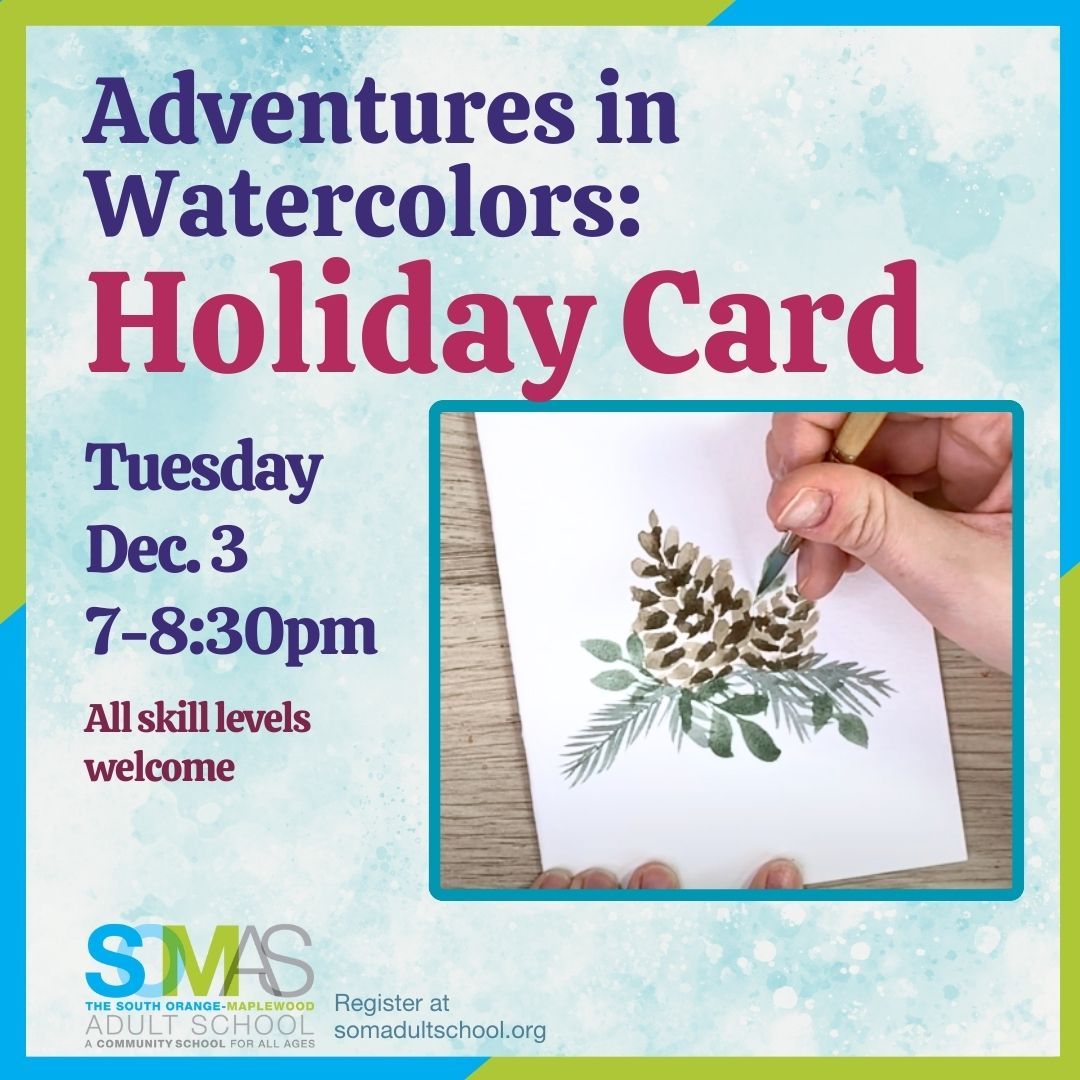 Adventures in Watercolors: Holiday Card