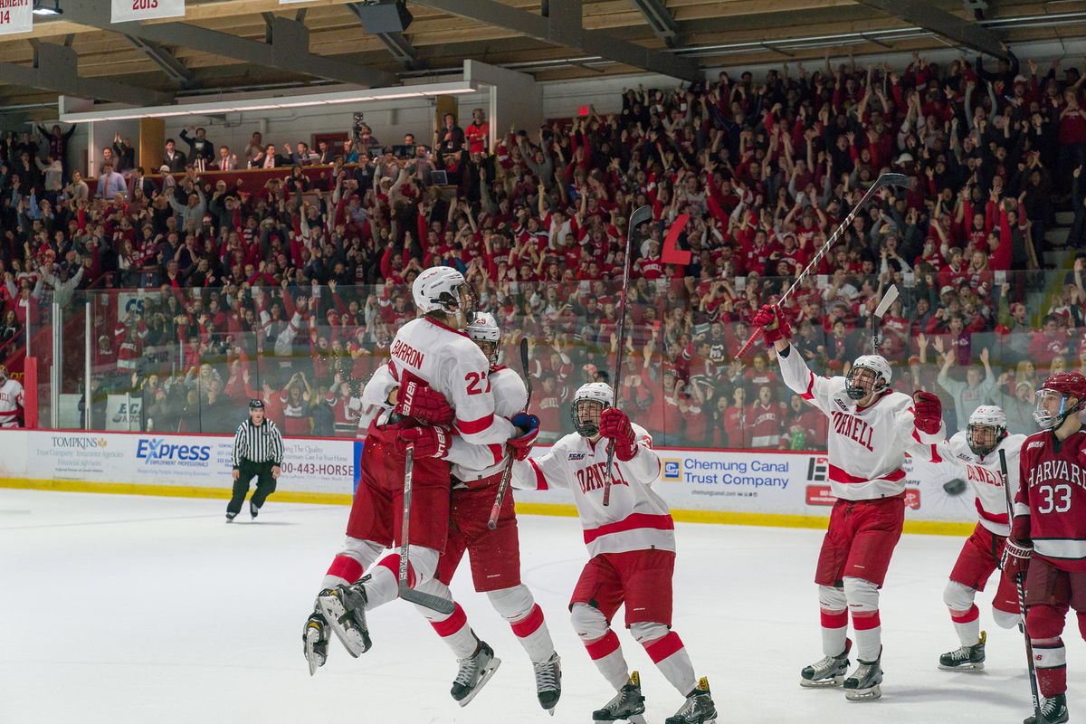 Harvard Crimson at Cornell Big Red Mens Hockey at Lynah Rink