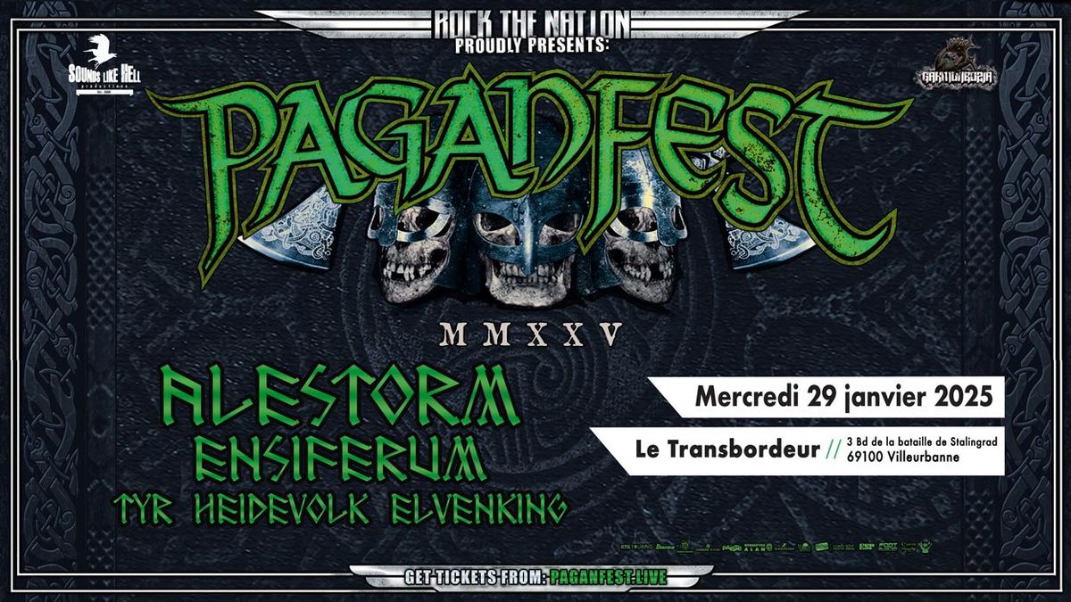 Paganfest MMXXV Lyon - Alestorm, Ensiferum, T\u00fdr, Heidevolk, Elvenking