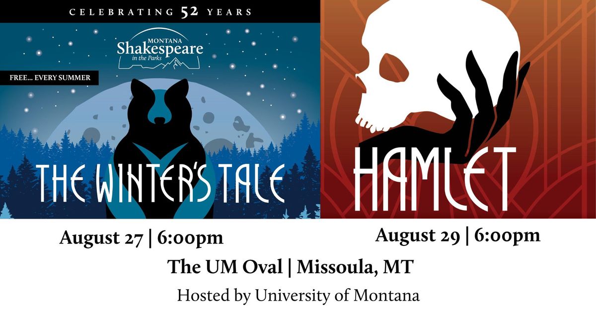 Free Performances of "The Winter's Tale" and "Hamlet" in Missoula, MT
