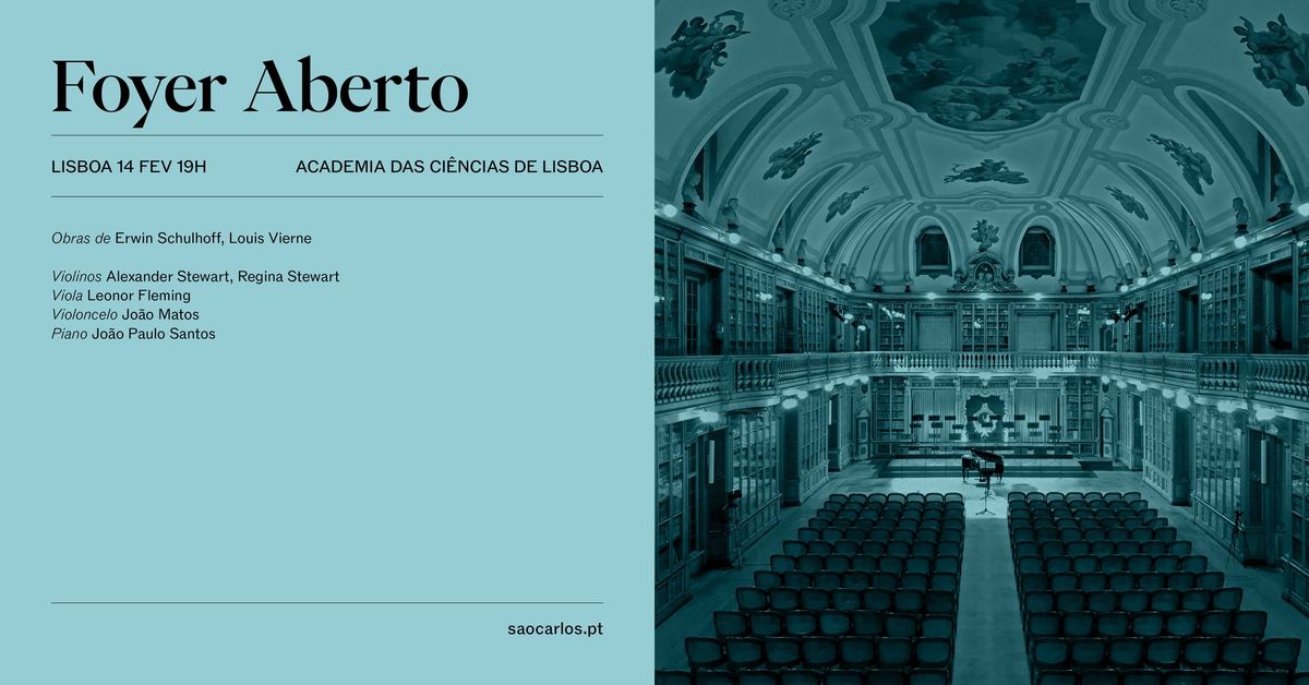 Foyer Aberto | S\u00e3o Carlos na Academia