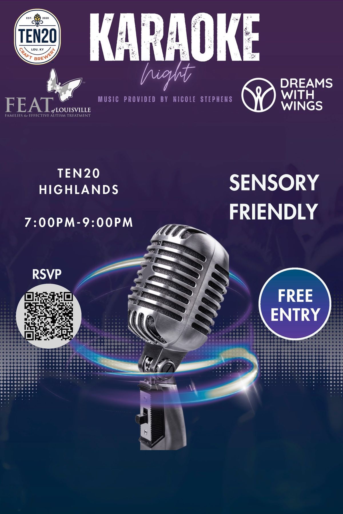 November Sensory Friendly Karaoke at Ten20 