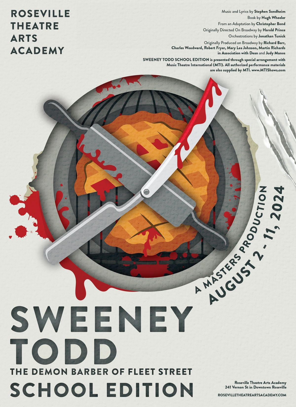 RTAA Presents | Sweeney Todd The Demon Barber of Fleet Street: Youth Edition