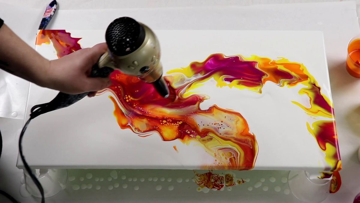 Acrylic Pour Painting at Spin & SPlat