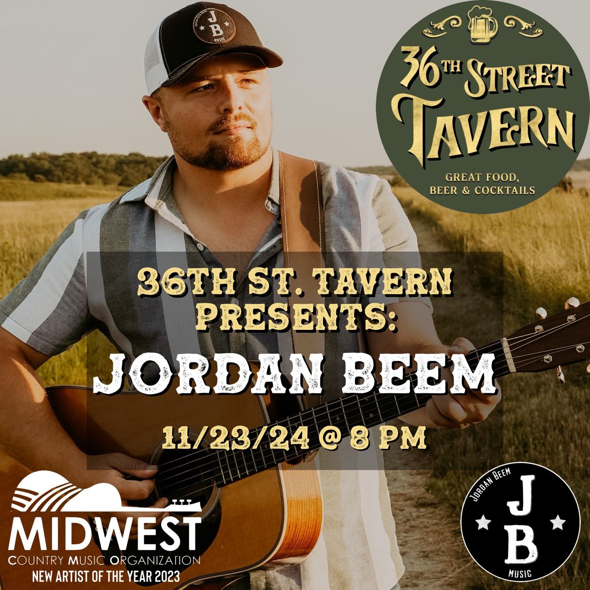 Jordan Beem live at 36th Street Tavern!