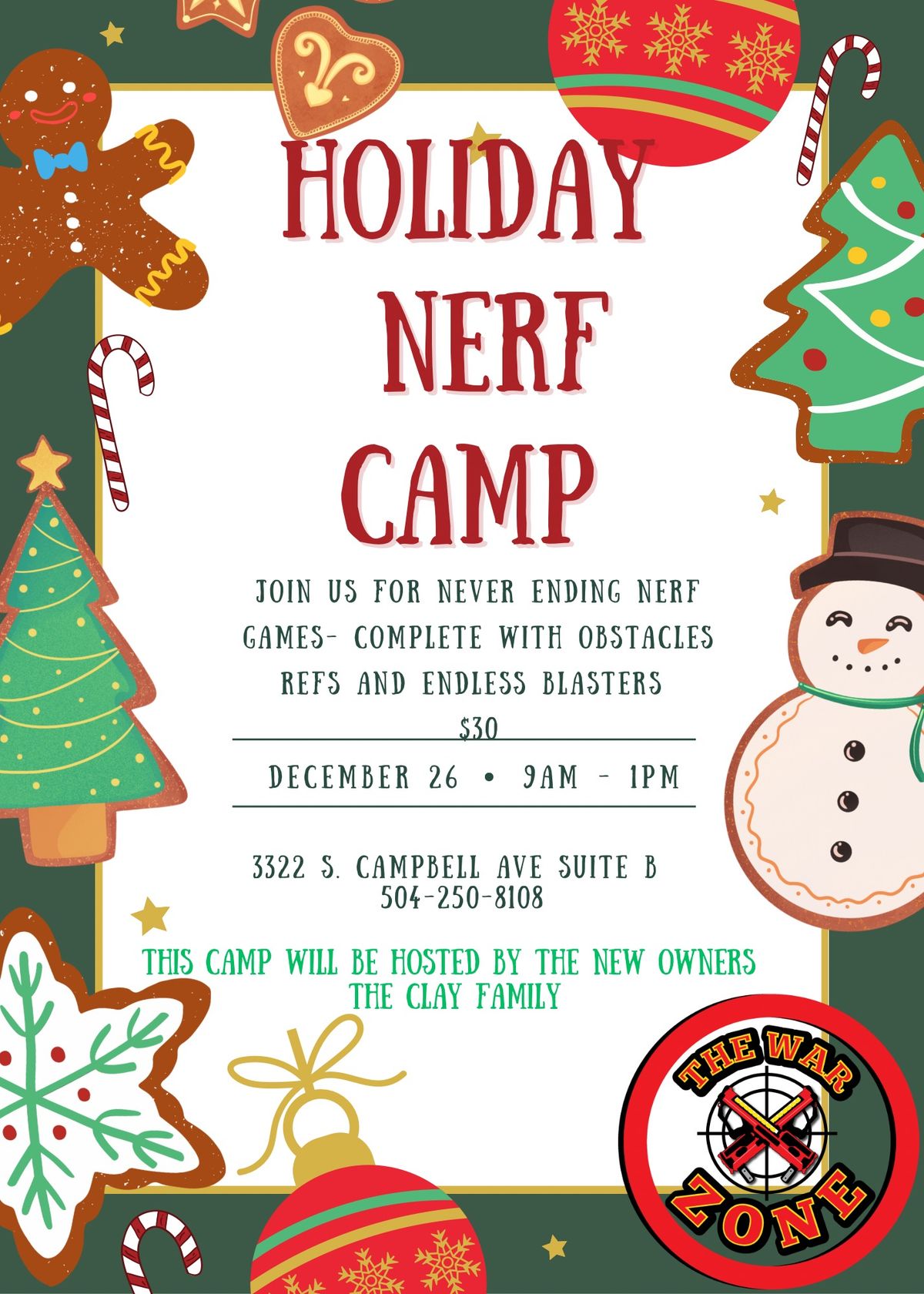 Holiday Nerf Camp 