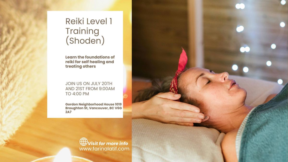 Usui Reiki Level 1 Training