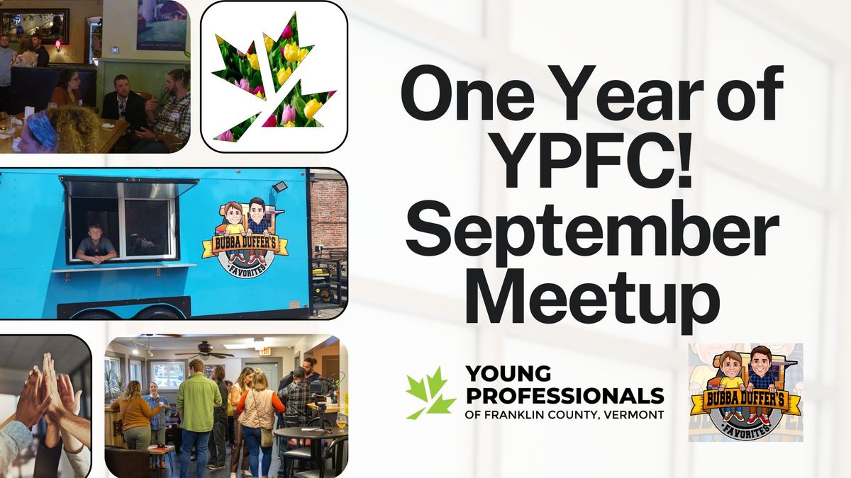 Celebrate One Year of YPFC at Our September Meetup!