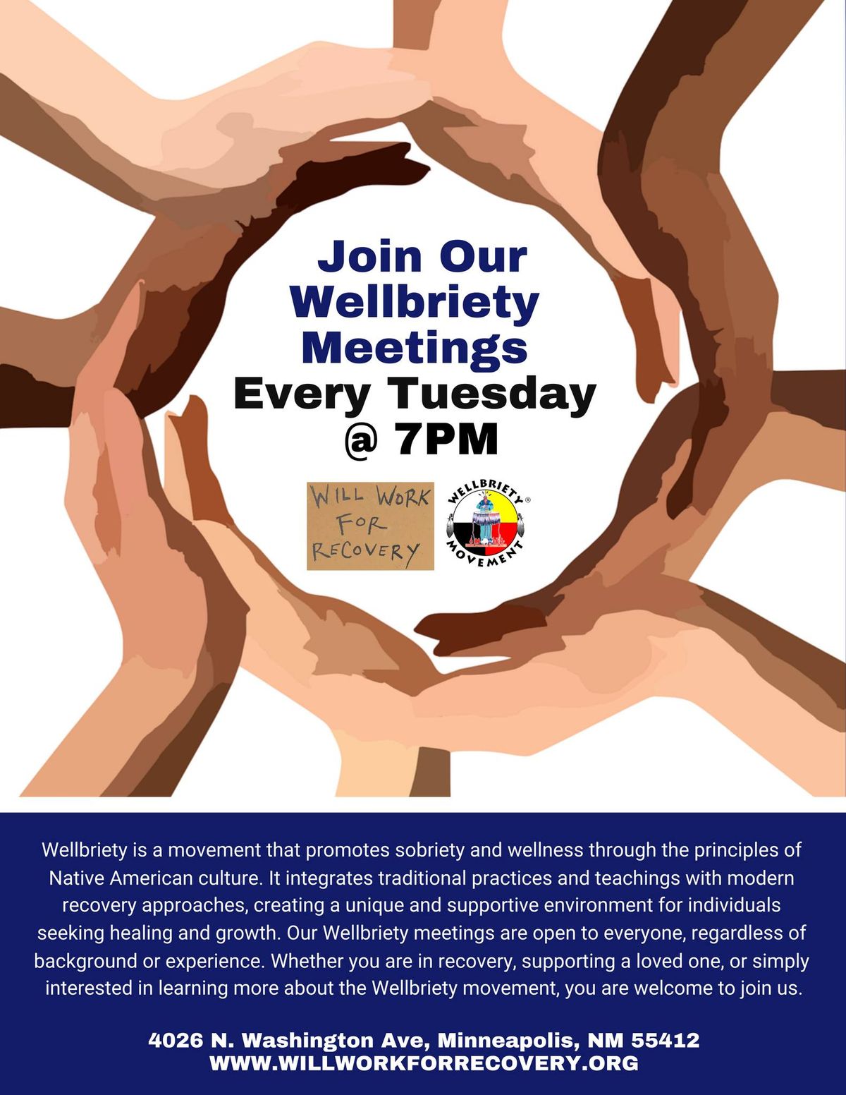 ** New Meeting** Wellbriety Tuesday Nights!