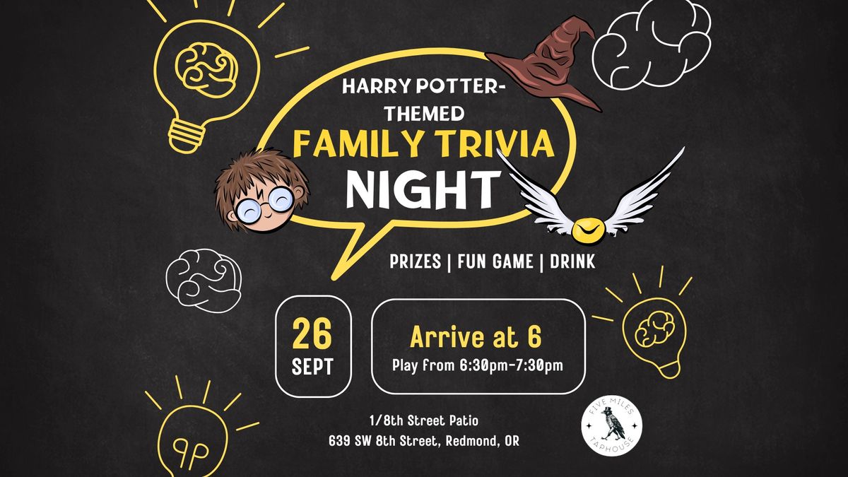 Harry Potter-themed Family Trivia Night