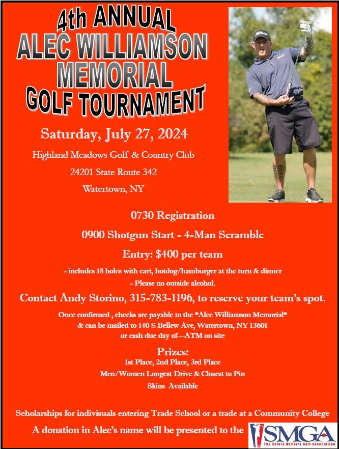 4th Annual Alec Williamson Memorial Golf Tournament