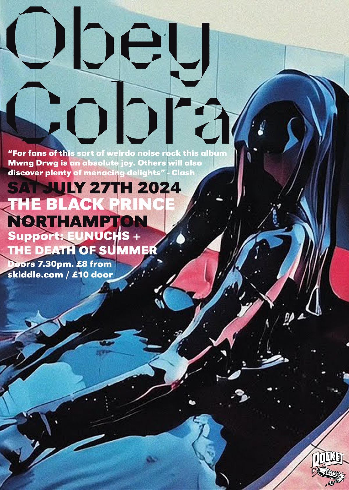 Obey Cobra [Rocket Recordings] + Eunuchs + The Death of Summer | The Black Prince, Northampton