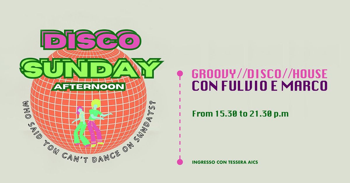 DISCO SUNDAY AFTERNOON | Groovy \/\/ Disco \/\/ House