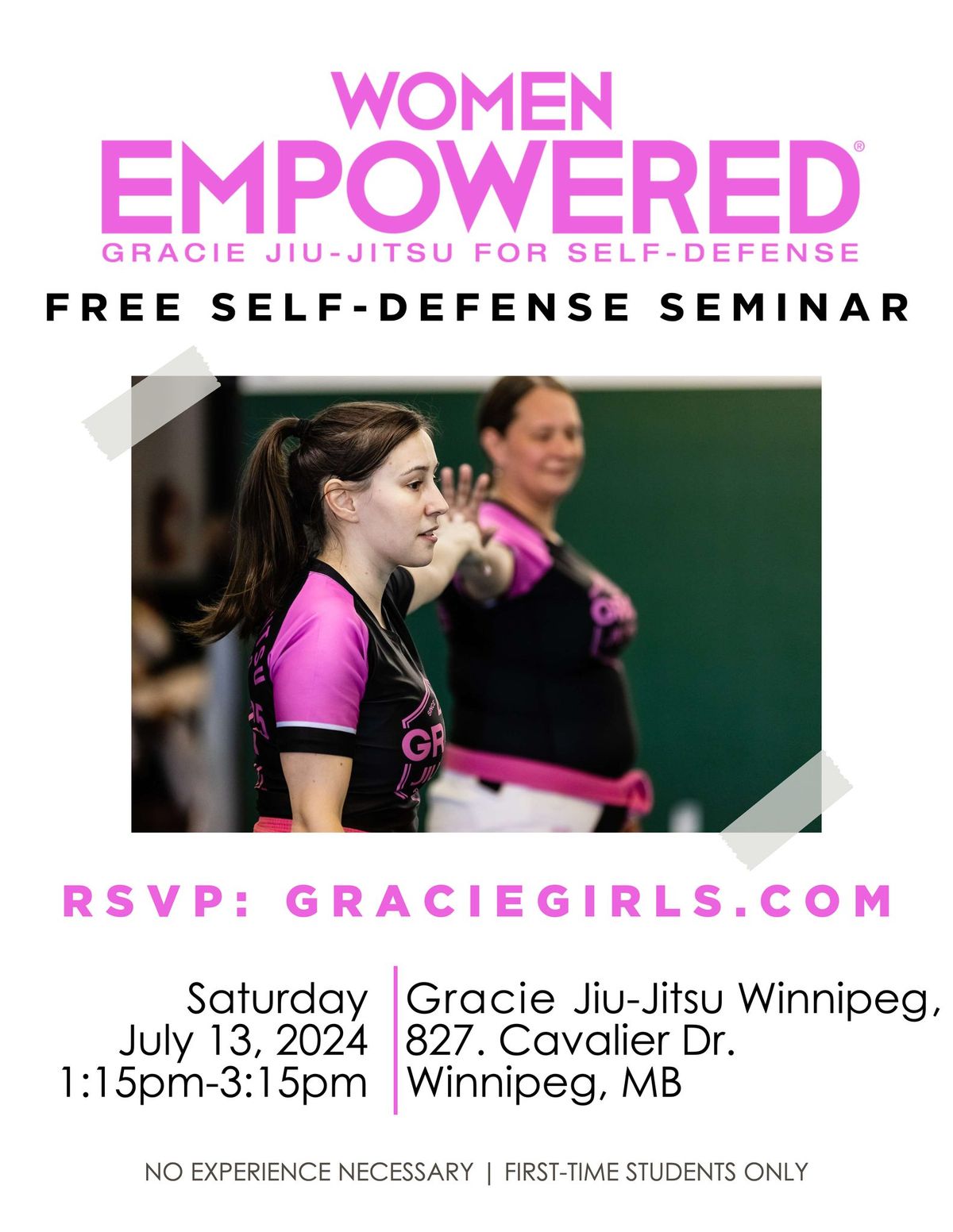 Free Women's Self Defence Seminar