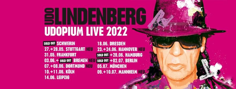 Udo Lindenberg - UDOPIUM LIVE 2022 In Mannheim, SAP Arena, Mannheim, 9 ...