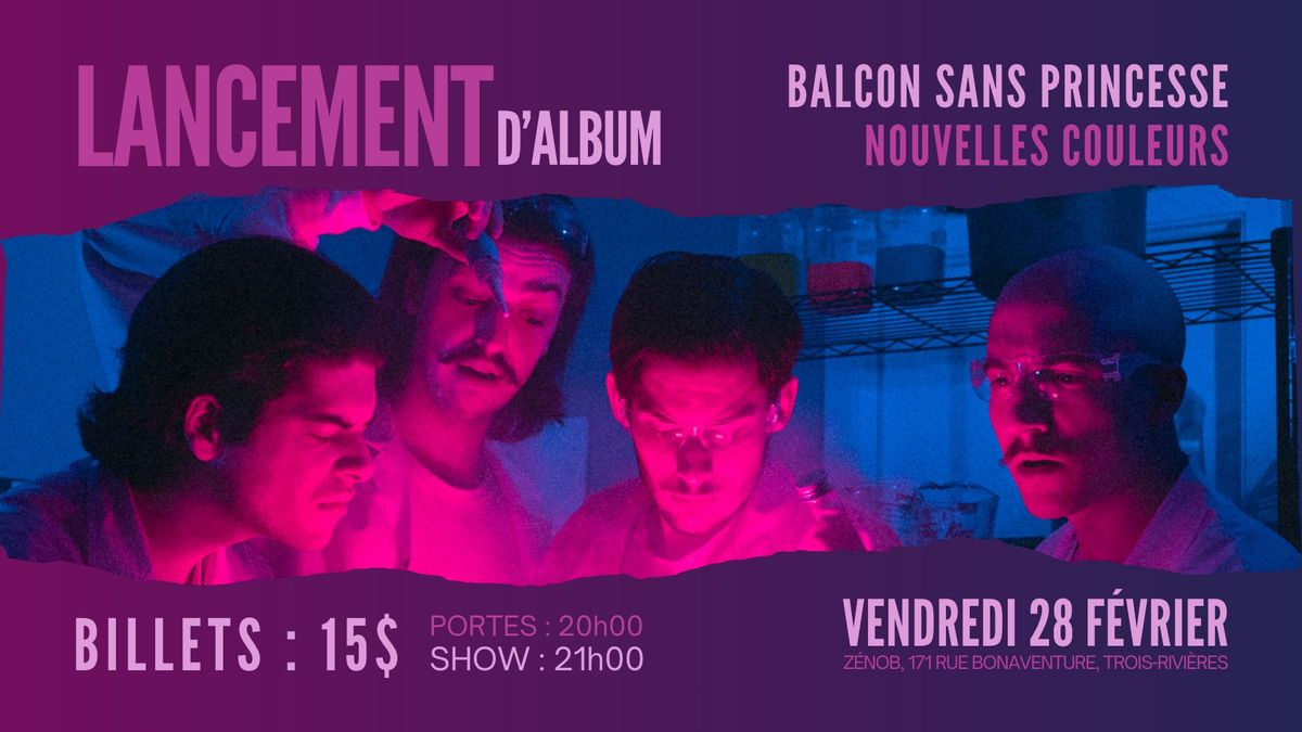 Balcon sans princesse - Lancement d'album